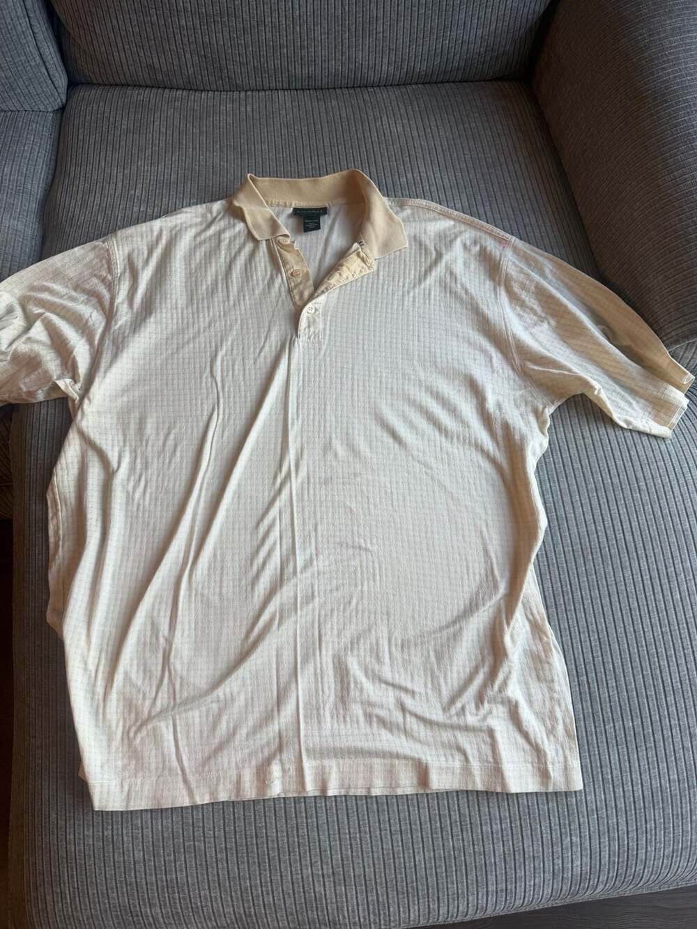 Marbas Italian Golf Concept Men's Beige Mercerized Cotton Jacquard Polo Shirt